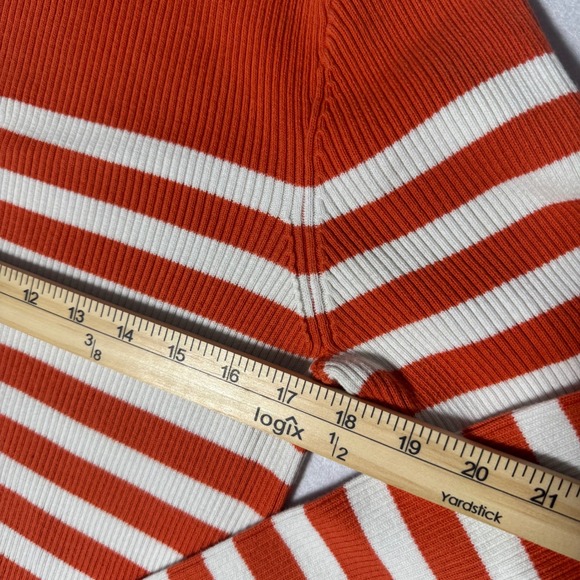 Lauren Ralph Nautical Striped Knitwear Boat Neck Long Sleeve Sweater Cotton - Picture 4 of 8